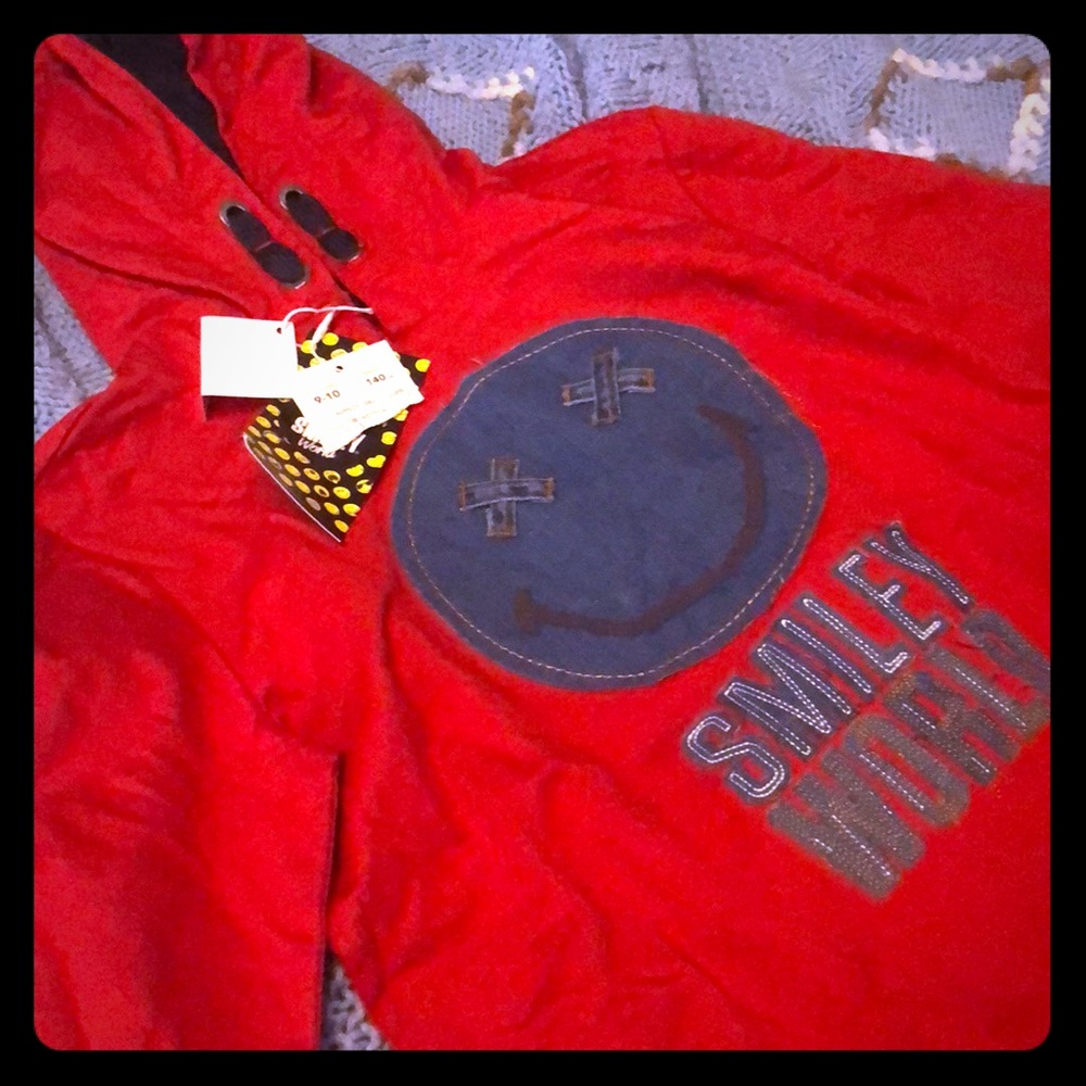 Unique Smiley World Hoodie. Purchased in Italy.